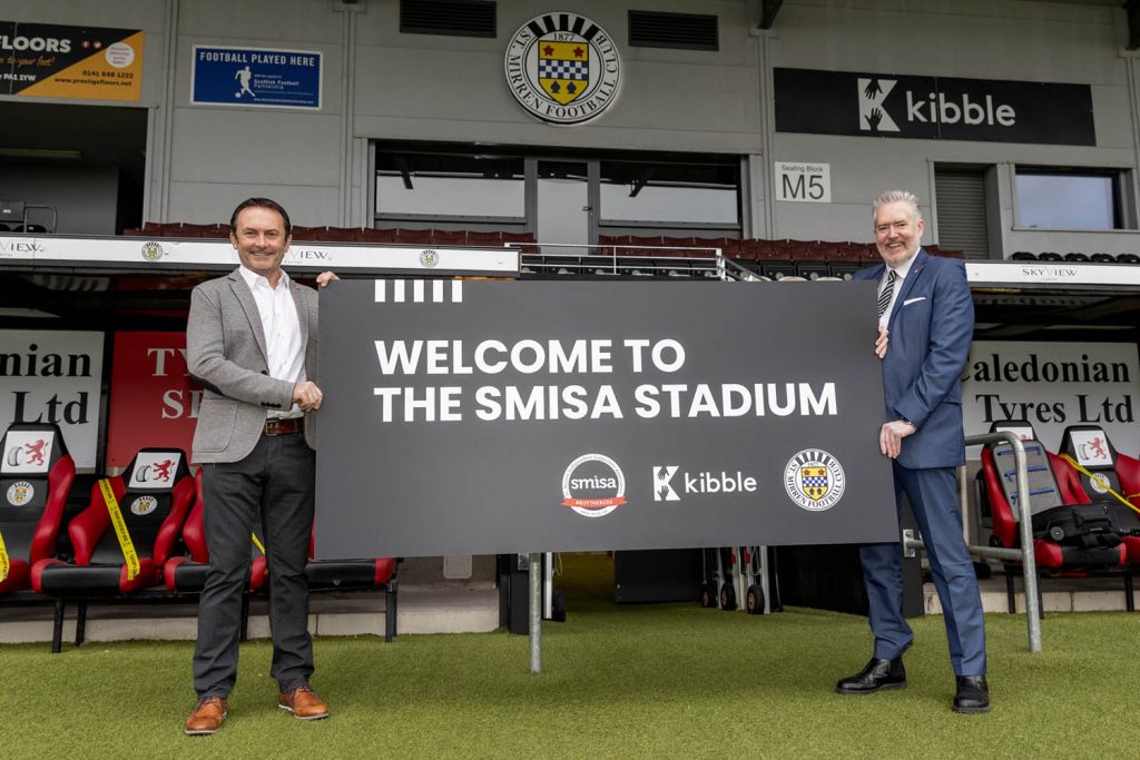 Gordon Scott and George Adam at the SMISA stadium