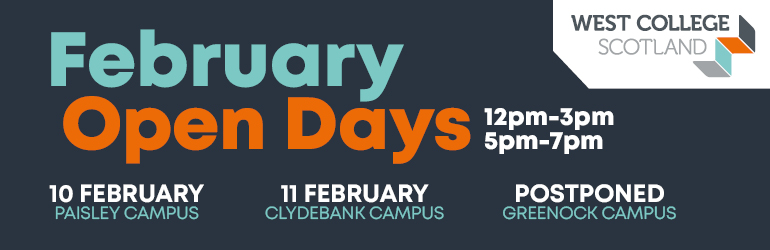 West College Scotland February Open Days