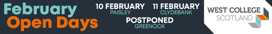 West College Scotland February Open Days