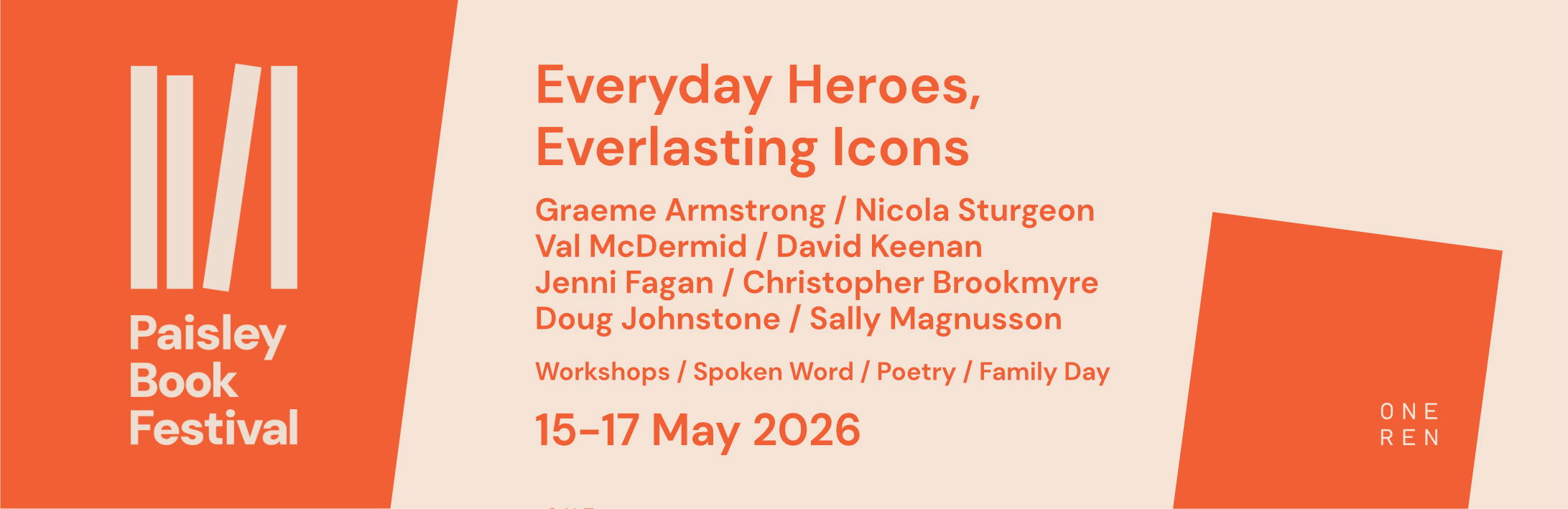 Paisley Book Festival May 2026